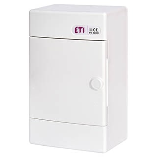 ECT4PO, 4мод.білі дверцята Щит зовнішн. розподільний ETI