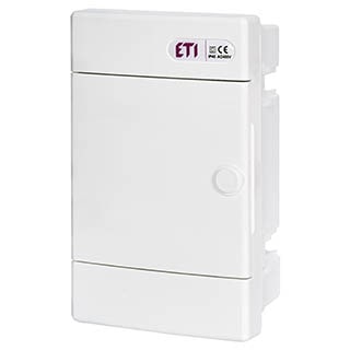 ECM4PO, 4мод.білі дверцята Щит внутр розподільний ETI