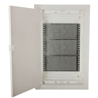 ECG42MEDIAPO, (перф.панель, пластик.білі дверцята) Щит металопластиковий ETI