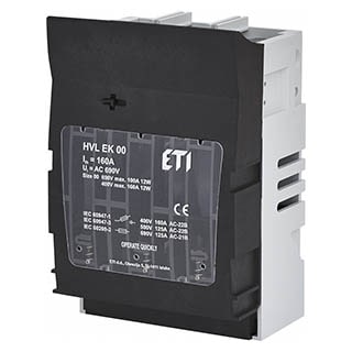 HVL EK 00 3p M8, Роз'єднувач запобіжників ETI