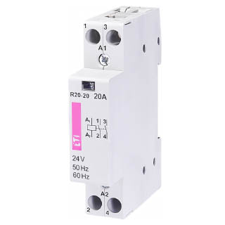R 20-11 230V AC 20A (AC1), Контактор модульний
