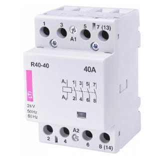 R 40-40 230V AC 40A (AC1), Контактор модульний