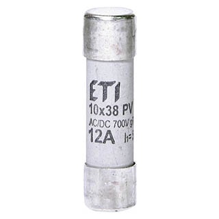CH10x38 gR 12A/700V AC/DC, Запобіжник ETI