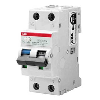 DS201 C20 AC30 1P+N 20А 30мА тип AC, Дифавтомат ABB