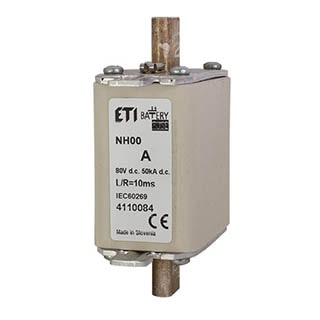 NH00 gBat 100A/80V DC, Запобіжник ETI
