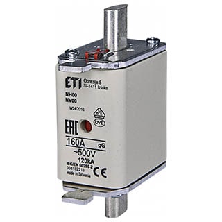 NH00 gG 160A/500V, Запобіжник ETI
