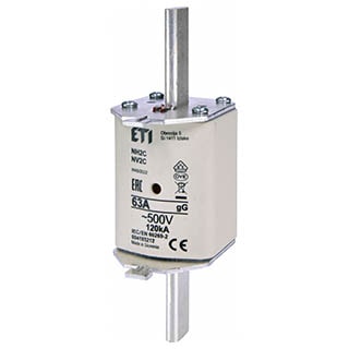 NH2C gG 63A/500V, Запобіжник ETI