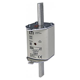 NH2C gG 50A/500V, Запобіжник ETI