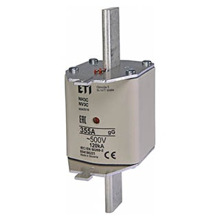 NH3C gG 355A/500V, Запобіжник ETI