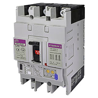 EB2 250/3E 160A 3p (0.4-1)In/обираєма 70kA, Автоматичний вимикач ETI