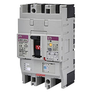 EB2R-M 125/3L 50A 3P (0.63-1)In/(12)In, 3 блоком ПЗВ, 25kA, Автоматичний вимикач ETI