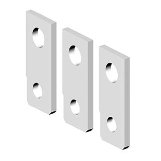 ZB2 S800-800/3 Straight (компл. 3 шт., прямі), Перехідник шинний ETI
