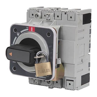 RO2 800-1000, lock,black, Рукоятка на корпус (чорна/замок) ETI