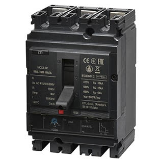 NBS-TMS 100/3L 100A 3P (0.8-1)In/фікс, 36kA, Автоматичний вимикач ETI