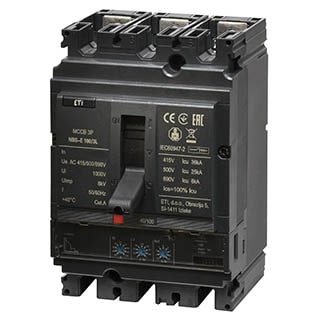 NBS-E 100/3H 100A 3P (0.4-1)In/(1.5-10)Ir, 85kA, Автоматичний вимикач ETI