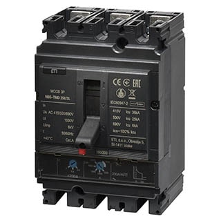 NBS-TMD 250/3L 250A 3P (0.8-1)In/(5-10)In, 36kA, Автоматичний вимикач ETI