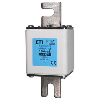 NHS2/110 gS 350A/690V, Запобіжник ETI