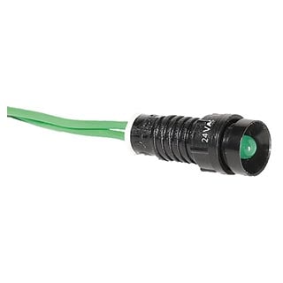 LS LED 5 G 24 5мм 24V AC Зелена Лампа сигнальна, ETI