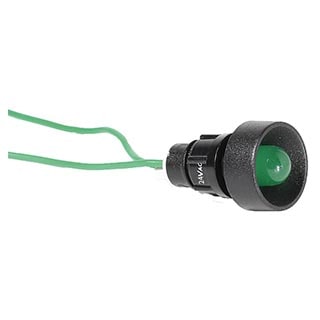 LS LED 10 G 24 10мм 24V AC Зелена Лампа сигнальна, ETI