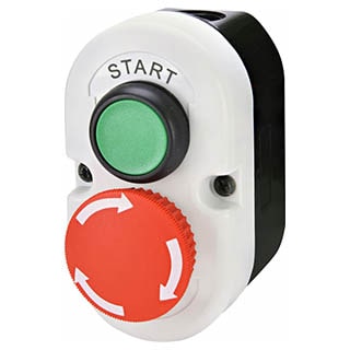 ESE2-V5 START/STOP (Грибок-поворот) Кнопковий пост 2 модуль, ETI