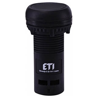 ECF-10-C Кнопка моноблочна втоплена Чорна, ETI