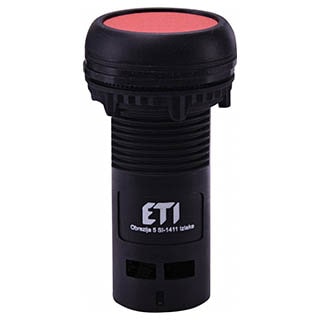 ECF-01-R Кнопка моноблочна втоплена Червона, ETI
