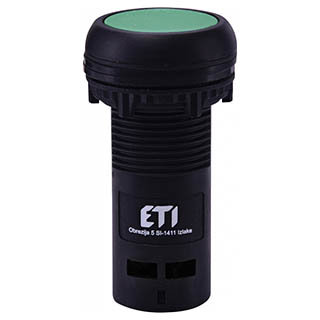 ECF-01-G Кнопка моноблочна втоплена Зелена, ETI