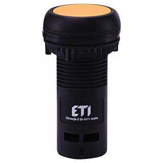 ECF-11-Y 1NO+1NC Кнопка моноблочна втоплена Жовта, ETI