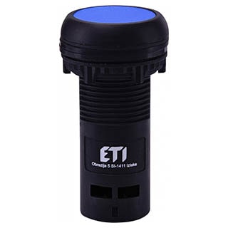 ECF-11-B 1NO+1NC Кнопка моноблочна втоплена Синя, ETI