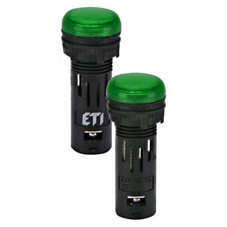ECLI-16-024C-G 24V AC/DC Зелена Лампа сигнальна LED матова, ETI