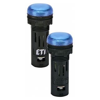 ECLI-16-024C-B 24V AC/DC Синя Лампа сигнальна LED матова, ETI