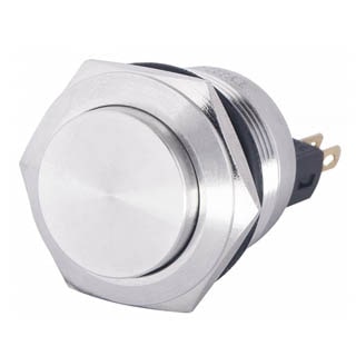 TYJ 22-221  Кнопка металева з виступом, 1NO+1NC