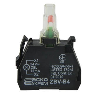 ZBV-B4 Блок для підсвіч. червоний 24В для кнопок TB5