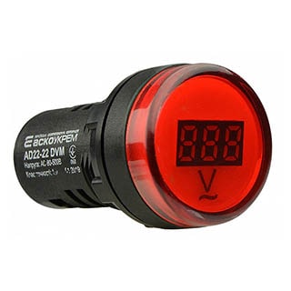 AD22-22DVM AC 80-500В, Цифровий вимірювач напруги червоний, Аско