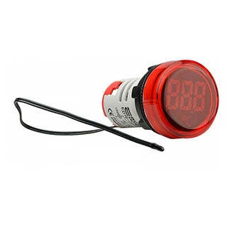 ED16-22WD -25С - 150С, Круглий цифровий вимірювач температури червоний, Аско