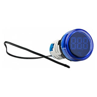 ED16-22WD -25С - 150С, Круглий цифровий вимірювач температури синій, Аско