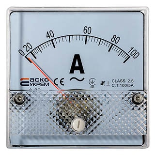 А-80 100/5А 80х80 Амперметр, Аско