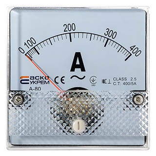 А-80 400/5А 80х80 Амперметр, Аско
