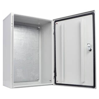 UBox 60*40*25 IP54 Корпус з монтажною панеллю металевий, АСКО