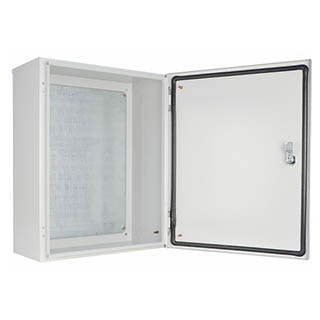 UBox 50*40*25 IP54 Корпус з монтажною панеллю металевий, АСКО