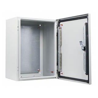 UBox 40*30*20 IP65 Корпус з монтажною панеллю металевий, АСКО