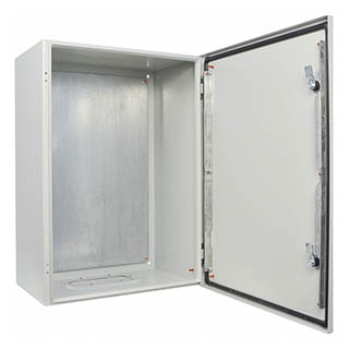 UBox 60*40*20 IP65 Корпус з монтажною панеллю металевий, АСКО