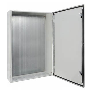 UBox 120*80*30 IP65 Корпус з монтажною панеллю металевий, АСКО