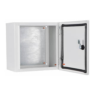 UBox 30*30*20 IP54 Light, Корпус з монтажною панеллю металевий, АСКО