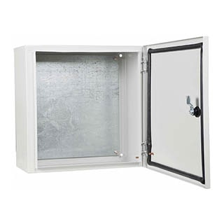 UBox 40*40*20 IP54 Light, Корпус з монтажною панеллю металевий, АСКО