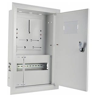 UBox 12 мод, 1фл,  вбуд. IP31, Корпус обліку металевий, АСКО