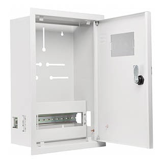 UBox 12 мод, 1фл, вбуд. Light IP31, Корпус обліку металевий, АСКО