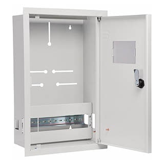 UBox 12 мод, 3фл, вбуд. Light IP31, Корпус обліку металевий, АСКО