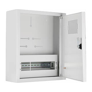 UBox 12 мод, 1фл, нав. Light IP31, Корпус обліку металевий, АСКО