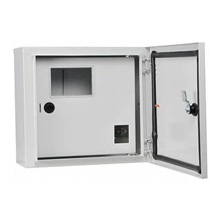 UBox 4 мод, 1фл, нав. Light IP54, Корпус обліку металевий, АСКО